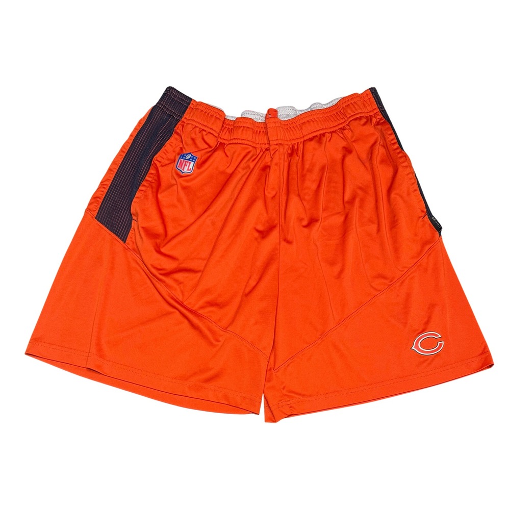 Nike Chicago Bears On-Field Shorts Mens Large Orange Dri-FIT NFL Athletic
